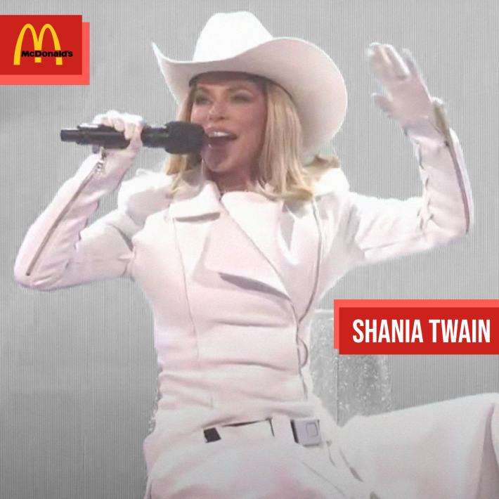 fast food famous workers shania twain mcdonalds