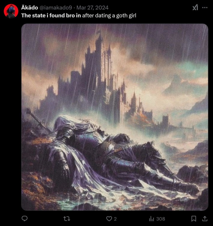 "The state i found bro in after dating a goth girl"