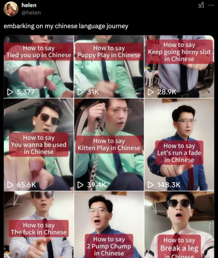 tiktok refugees learning chinese