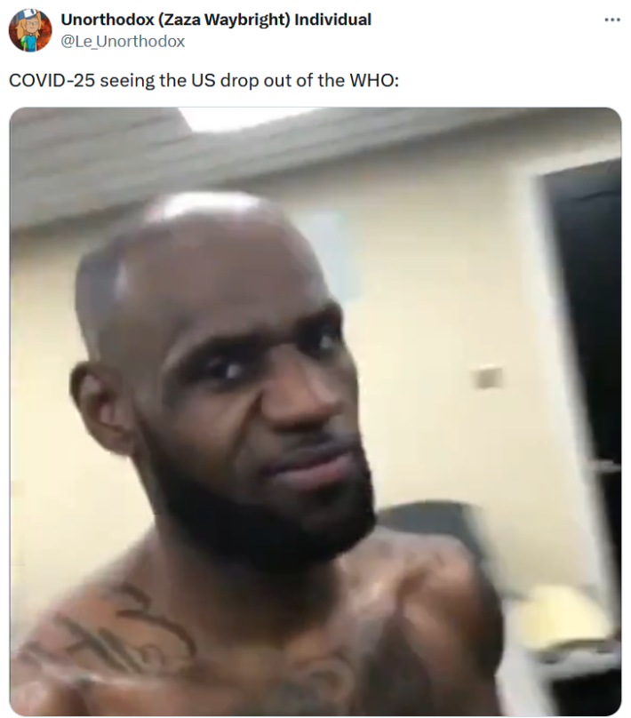 Trump executive order meme with a clip of a man scowling into the camera.