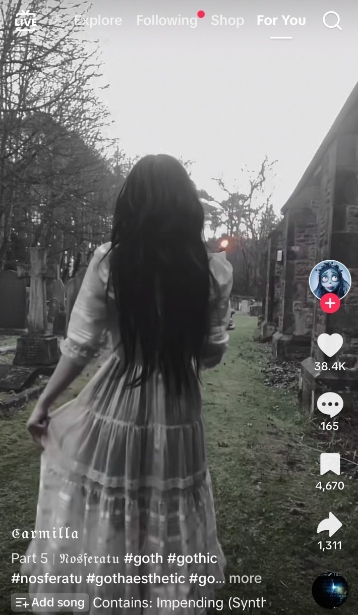 Woman in white dress