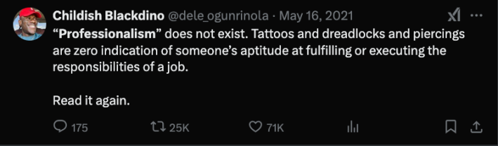 Backlash to the backlash of the pilot with braids and grills on X, saying he isn't professional