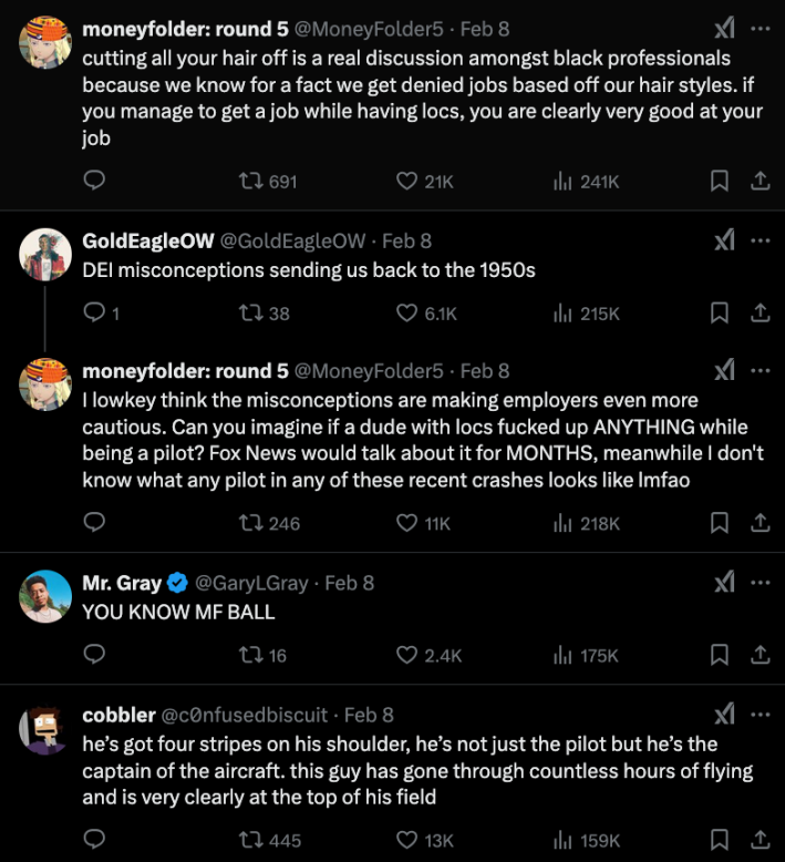 Comments about the critcs of the pilot with braids and a grill