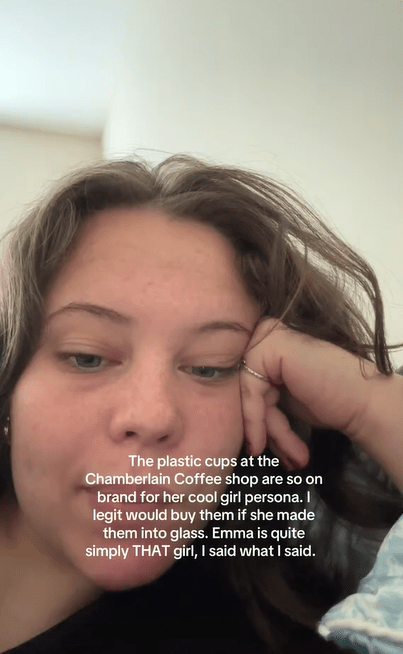 Screenshot of a TikTok video discussing chamberlain coffee whitewashing