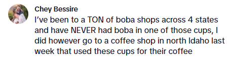 Screenshot of a TikTok video discussing chamberlain coffee whitewashing