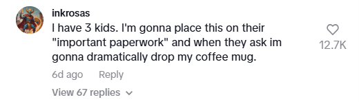 Screenshot from tiktok comment about adrian peru kidnapped