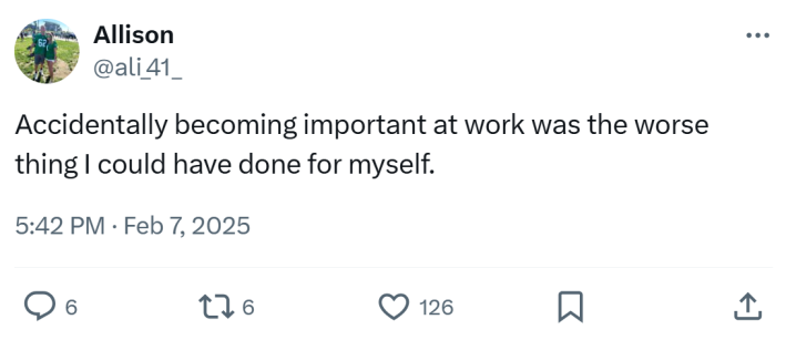 "accidentally became important at work n its ruining my life" meme.