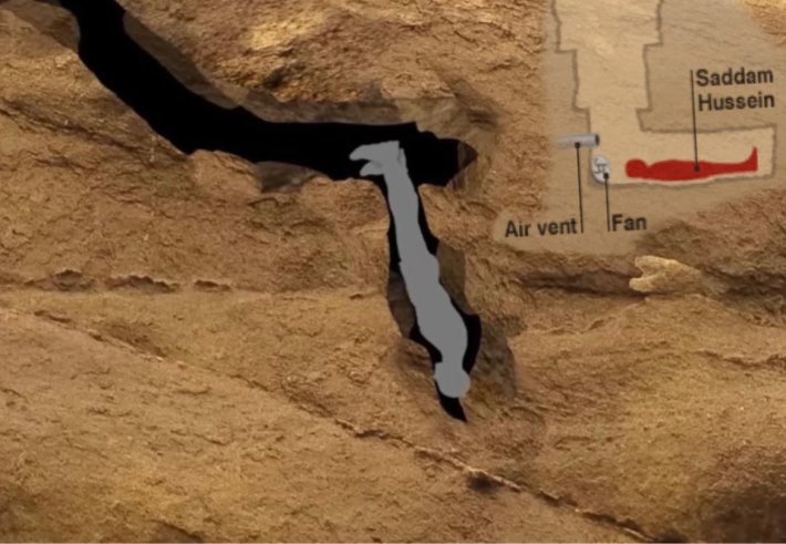 nutty putty cave sadaam hussein cave meme