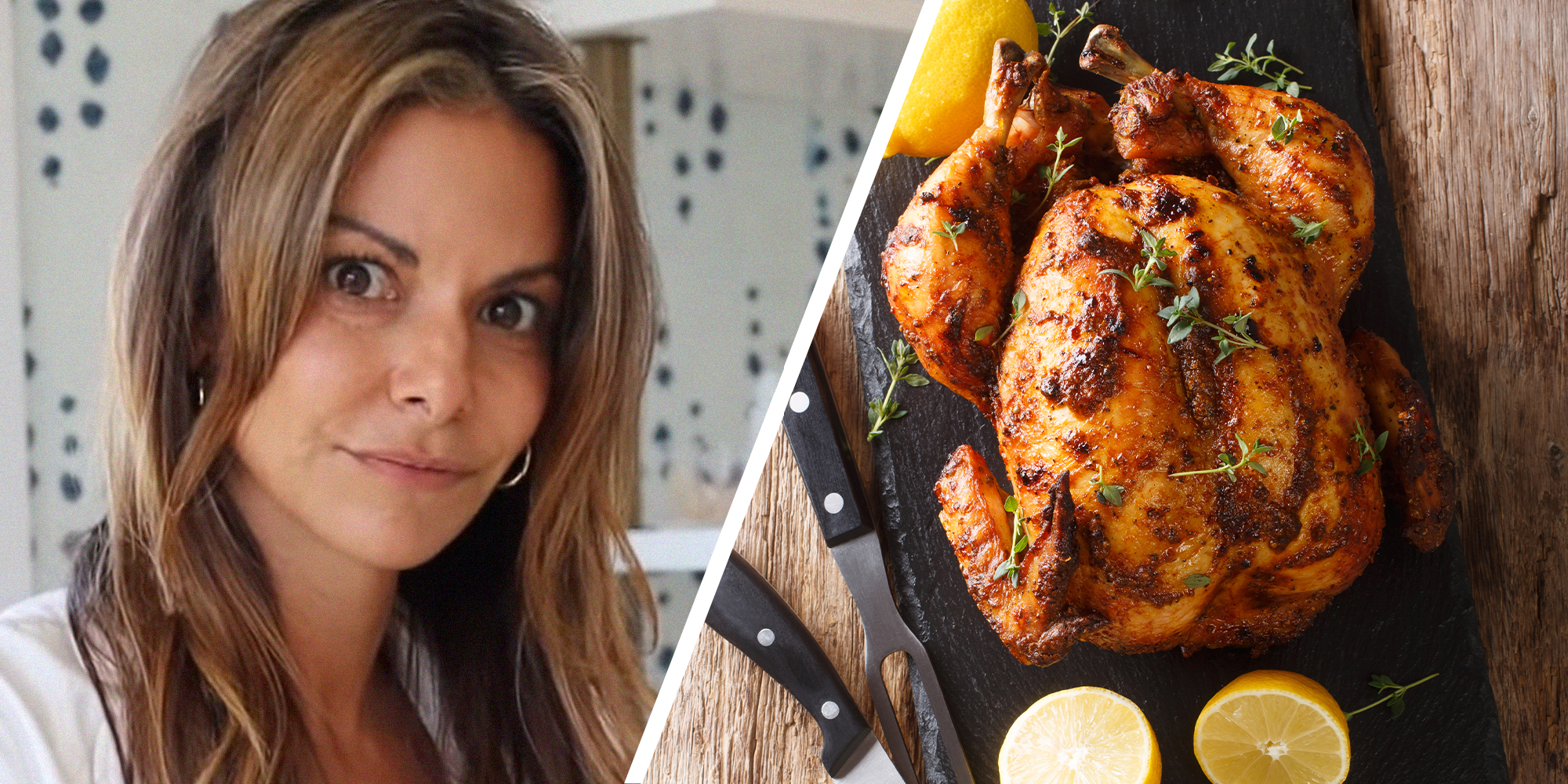 doctor shares reason why not to buy at store(l) Rotisserie Chicken(r)