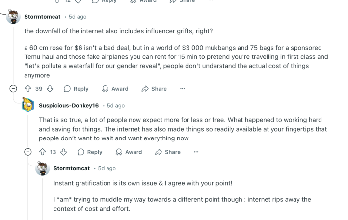 entitled customer roses review