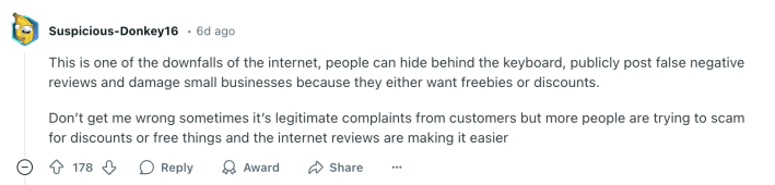 entitled customer roses