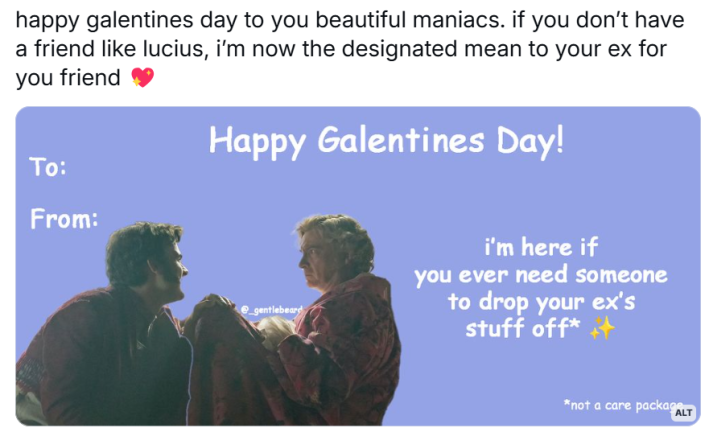 galentine's day meme. Text reads, "