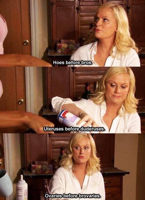 Galentine's day meme of Leslie Knope.