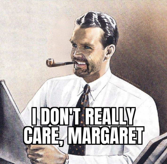 i don't really care margaret pipe