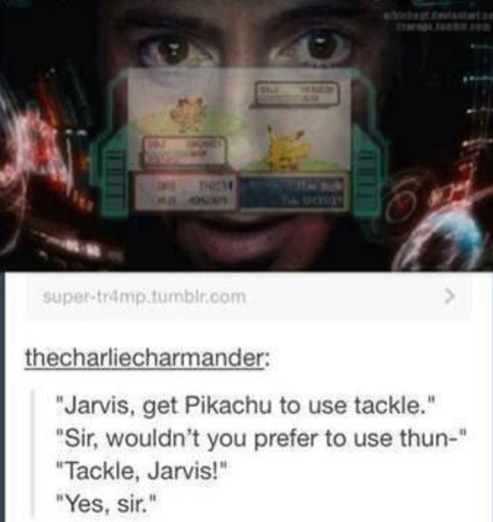 jarvis, get pikachu to use tackle