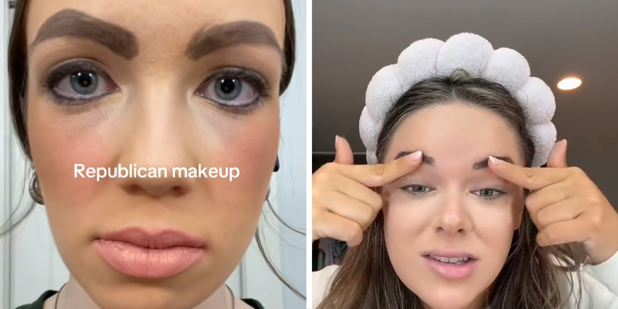 @ panel image showing people with makeup on.