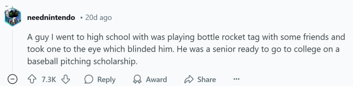 Response to a Reddit post about people who ruined their lives or others' in mere moments.