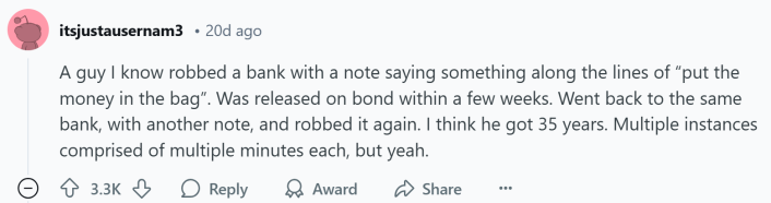 Response to a Reddit post about people who ruined their lives or others' in mere moments.