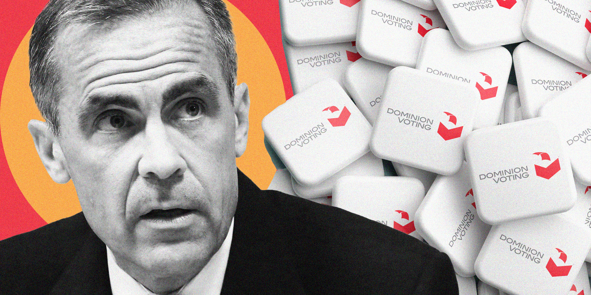 Mark Carney over Dominion Voting squares