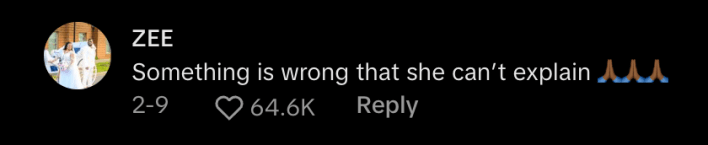 TikTok comment