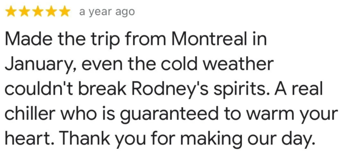 Screenshot of review 1