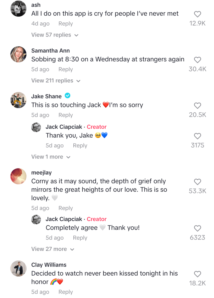 Comments from Jack's Bench video