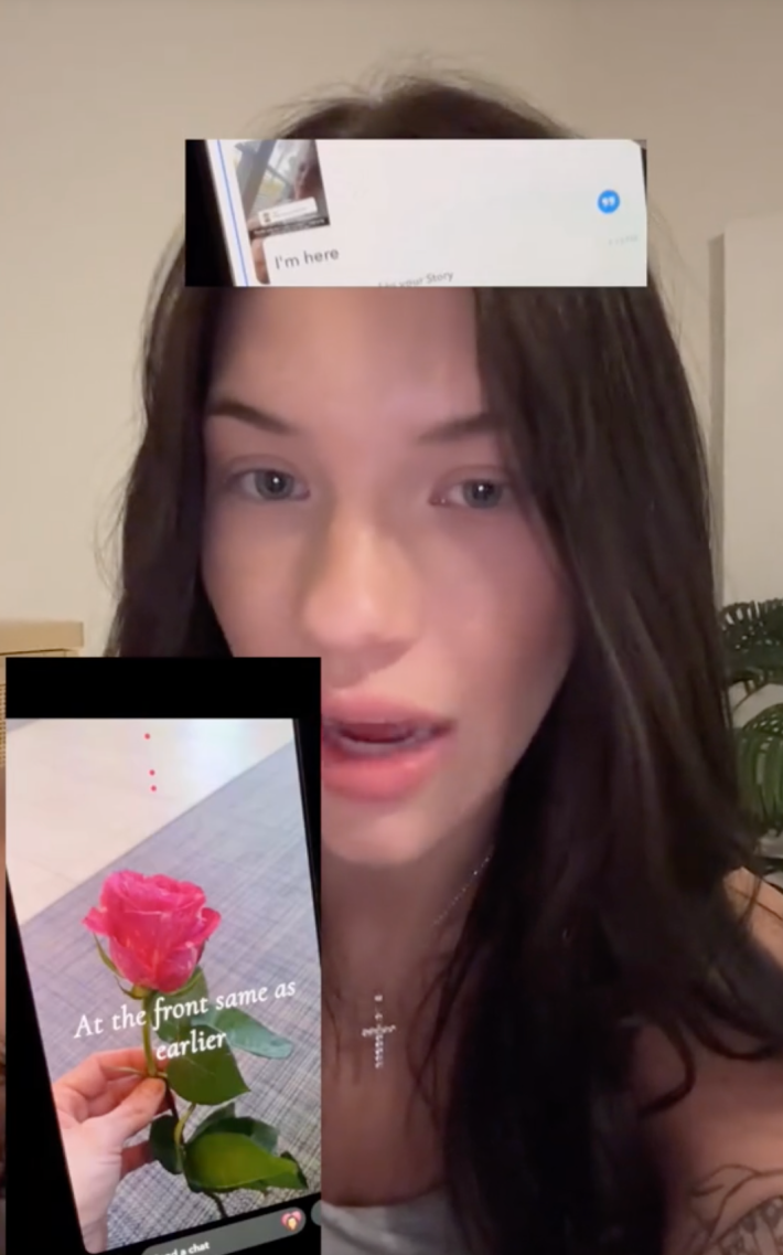 A close up of a creepy stalker's snapchat activity.