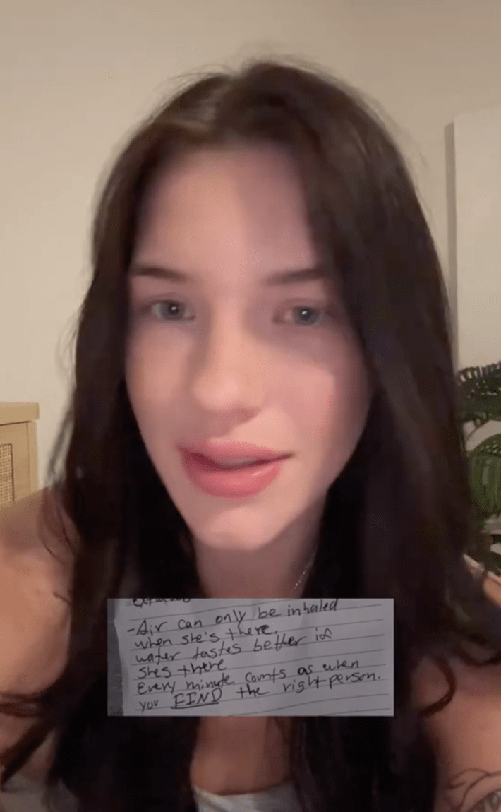 A close up of a creepy stalker's note