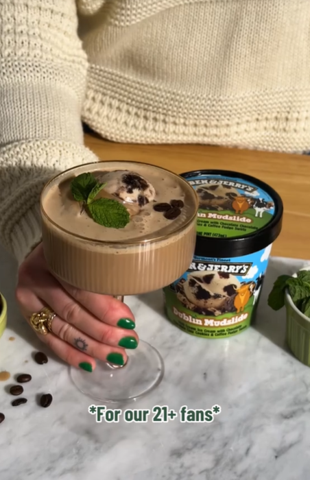 Screenshot from TikTok of discussion about espresso martini guinness