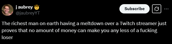 Screenshot from an X post discussing assassin's creed elon musk