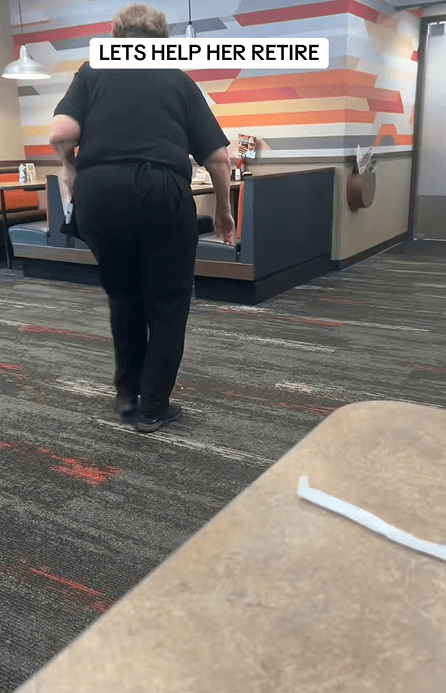 Screenshot from a TikTok discussion about betty the waitress gofundme