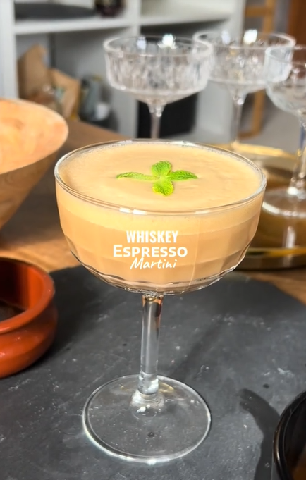 Screenshot from TikTok of discussion about espresso martini guinness