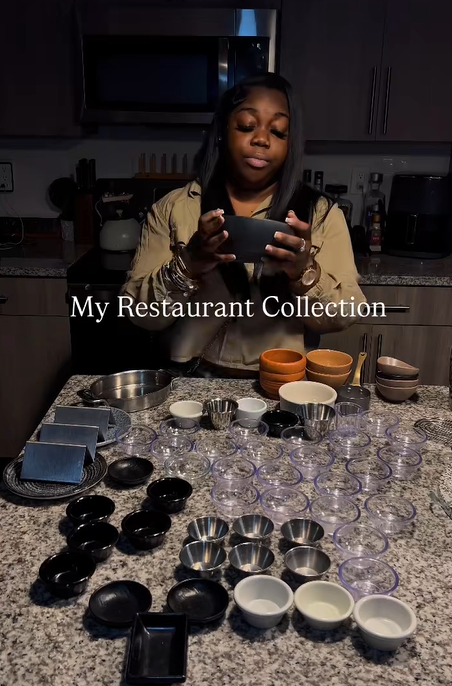 Screenshot from TikTok discussing my restaurant collection