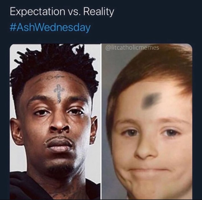 Ash Wednesday meme