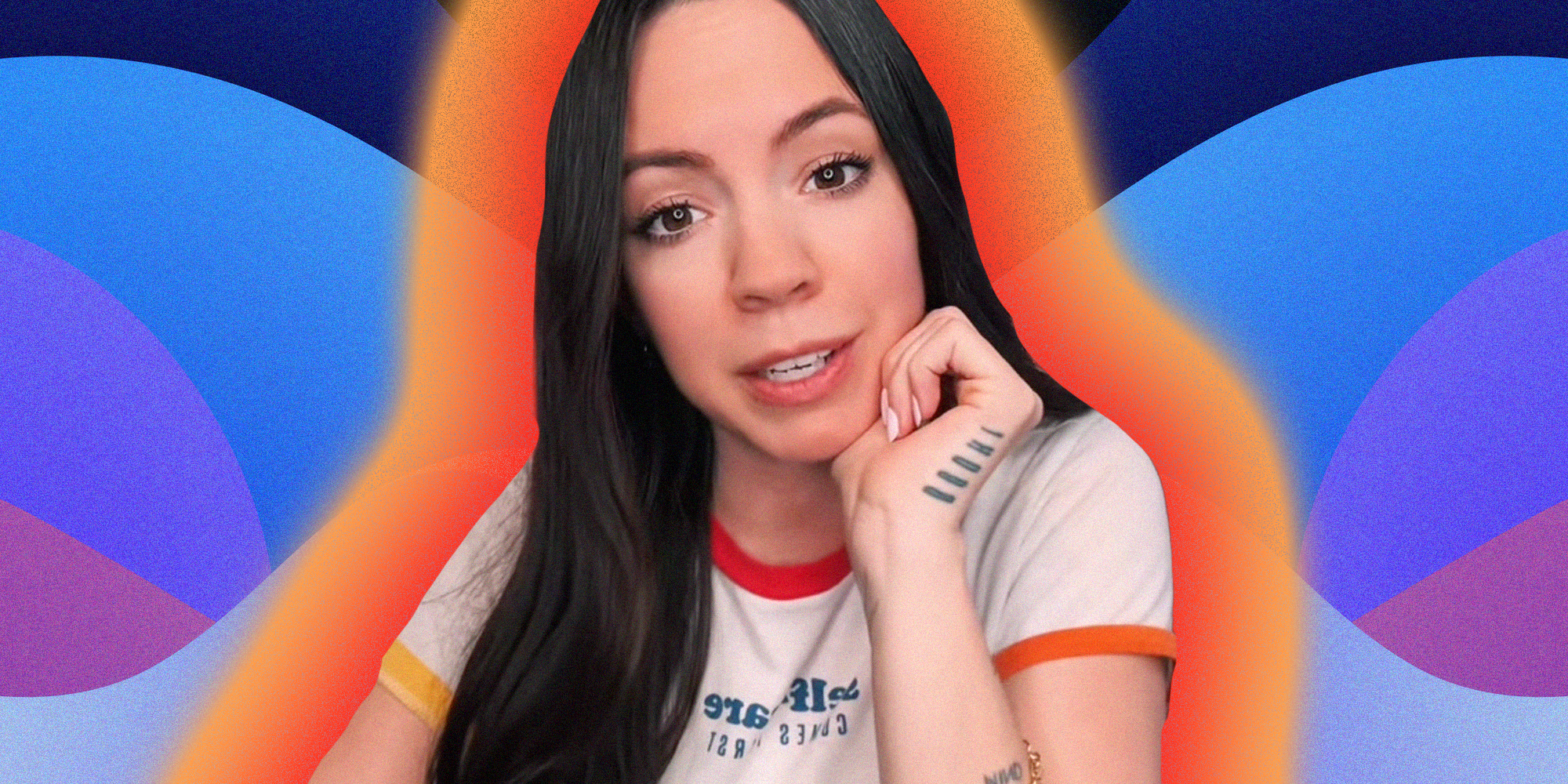 Dr Courtney Tracy over abstract background