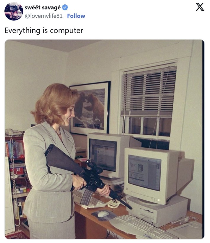 dana scully gun computer everything is computer