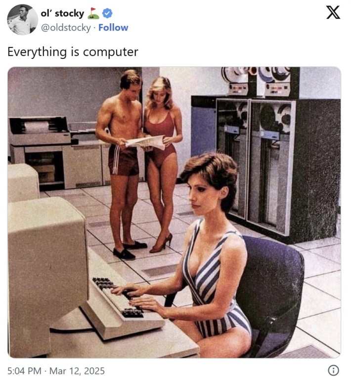 everything is computer bathing suit computers 1980s