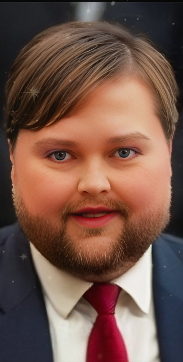 The US Vice President Photoshopped to be yassified.