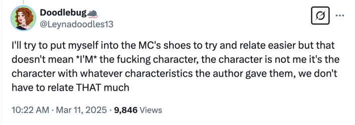 self-insert main character