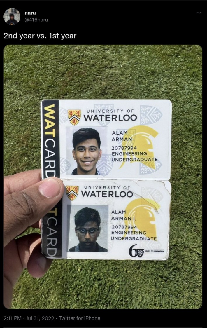 university of waterloo student ids