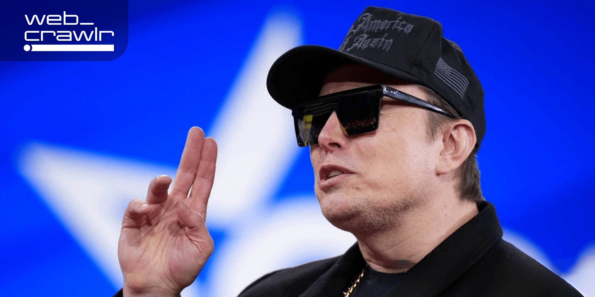 Elon Musk. The Daily Dot newsletter web_crawlr logo is in the top left corner.