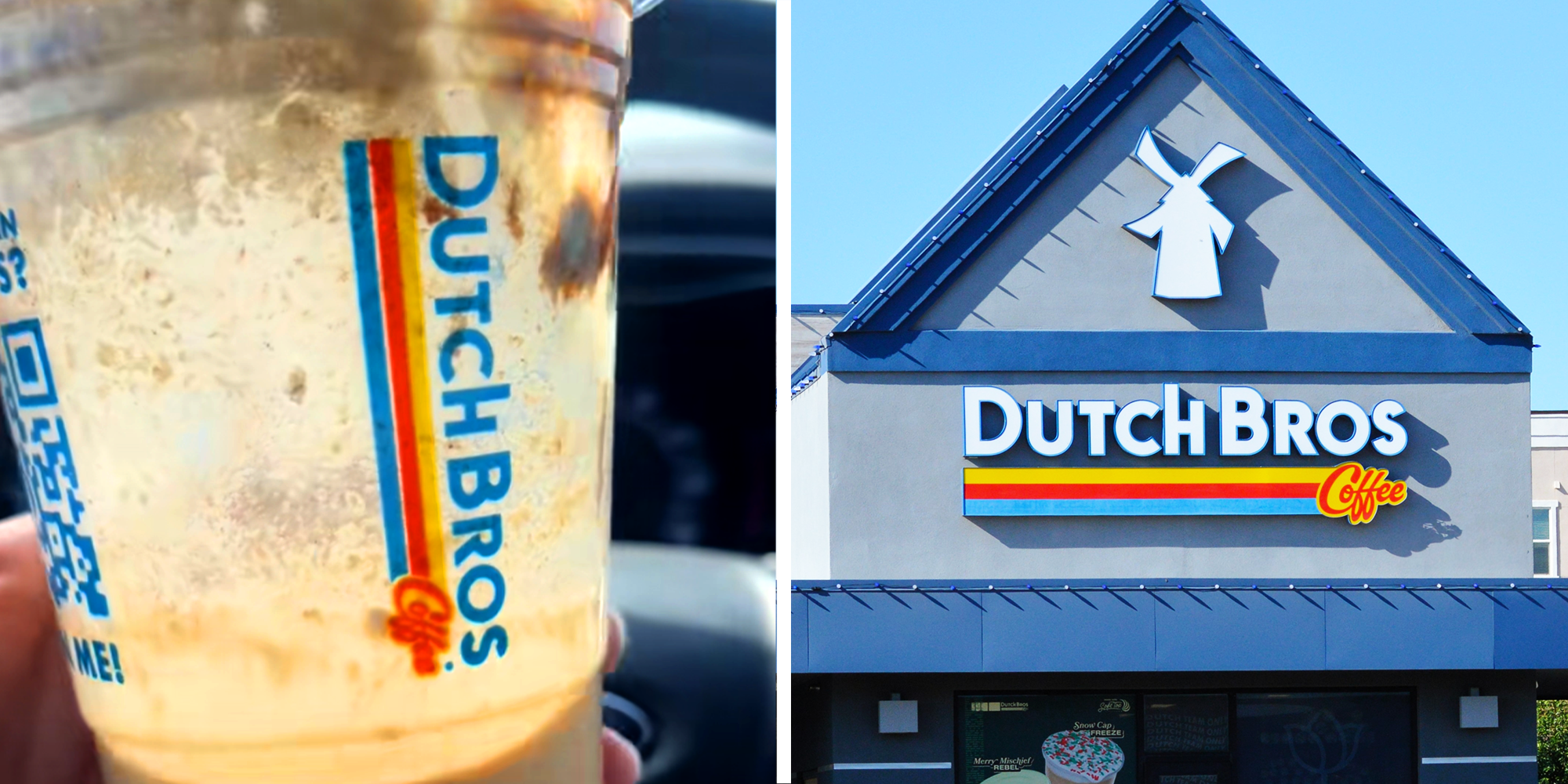 Women Screams and Shocked as she looks into the drink she bought from Dutch Bros, in the end finding a cockroach