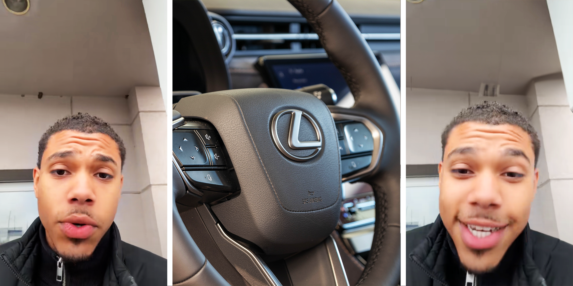 Man confused and explains why his new Lexus failed its car inspection, and gives story time