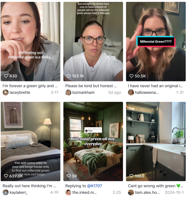 Millennial Green homepage