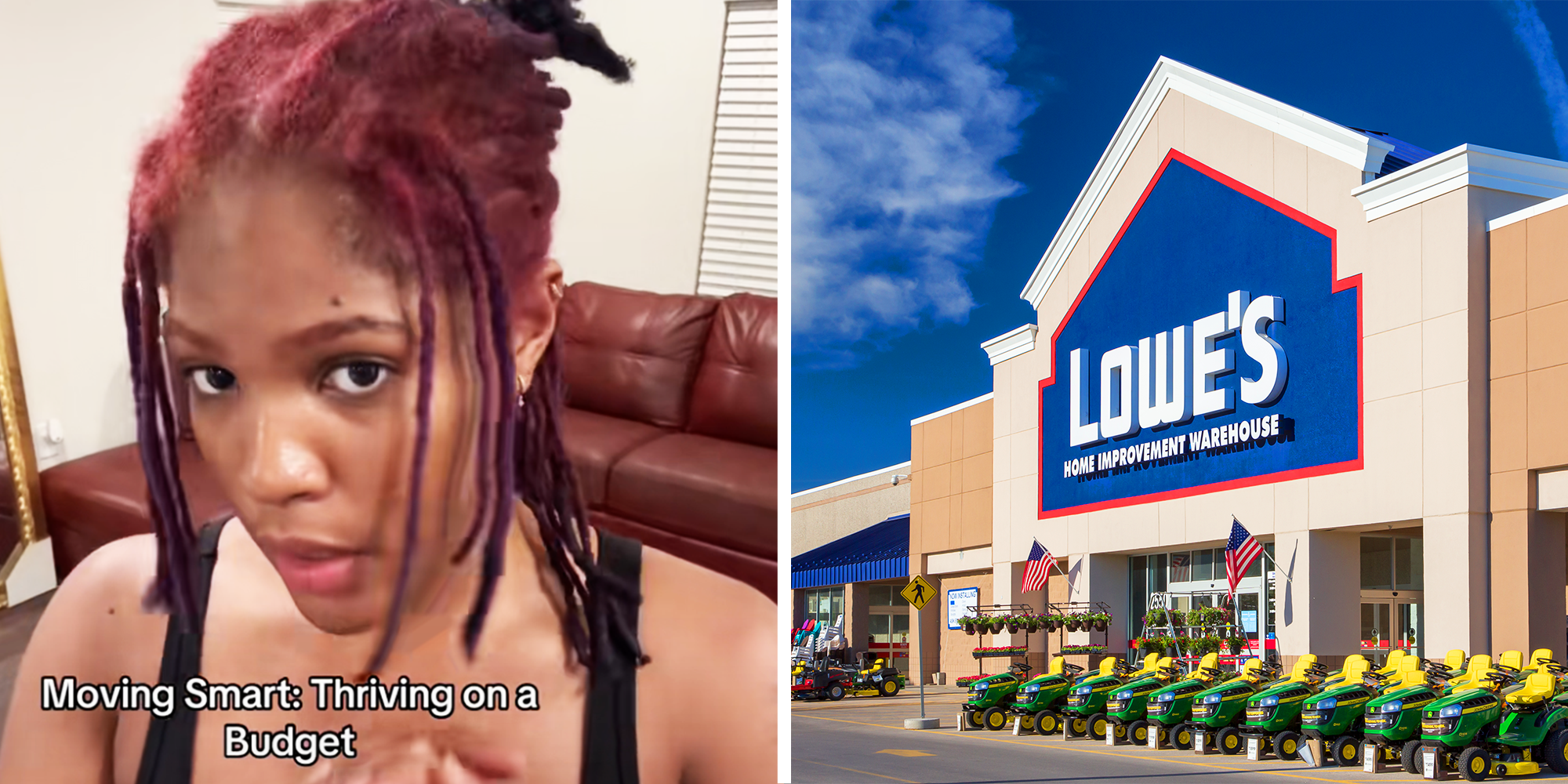 women with red hair sharing tips, lowe's home improvement warehouse store