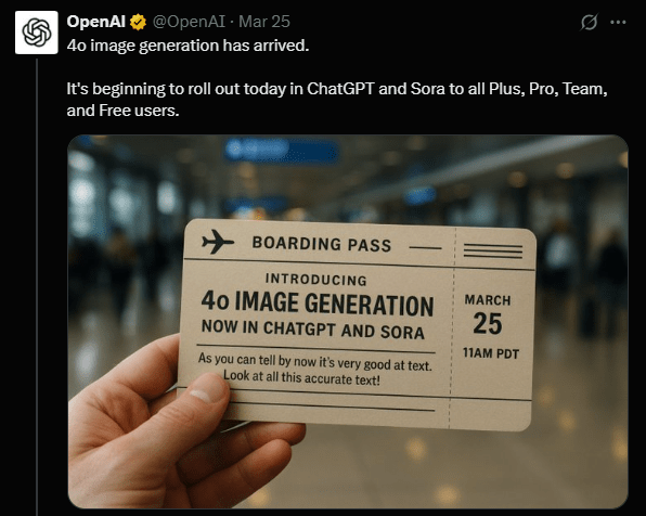 Screenshot of an AI-generated ticket