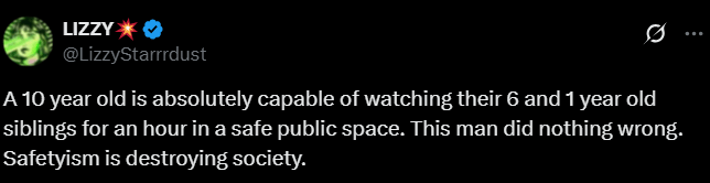 Screenshot from an X post discussing Chris Louis mcdonalds babysitting arrest