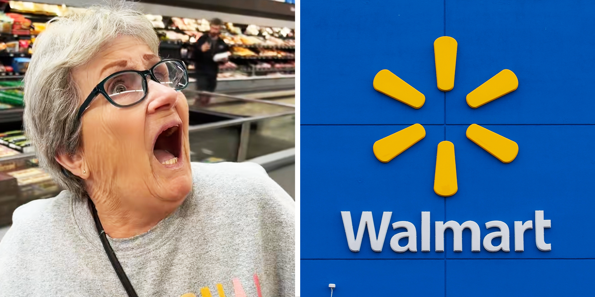 Woman sees Old El Paso taco shells on sale at Walmart.