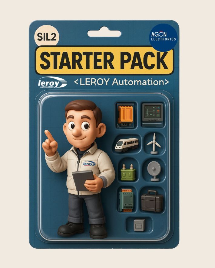 AI-generated action figure representing the company LEROY automation.