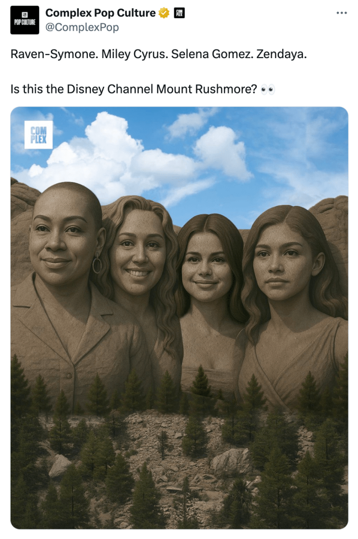 Disney Channel Mount Rushmore
